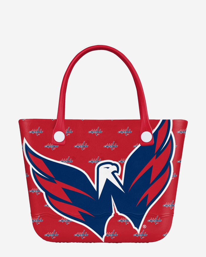 Washington Capitals Big Logo Mini Print Tailgate Tote Bag FOCO - FOCO.com