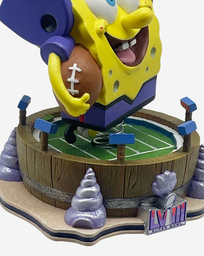 SpongeBob SquarePants Super Bowl LVIII Mini Bobblehead FOCO - FOCO.com