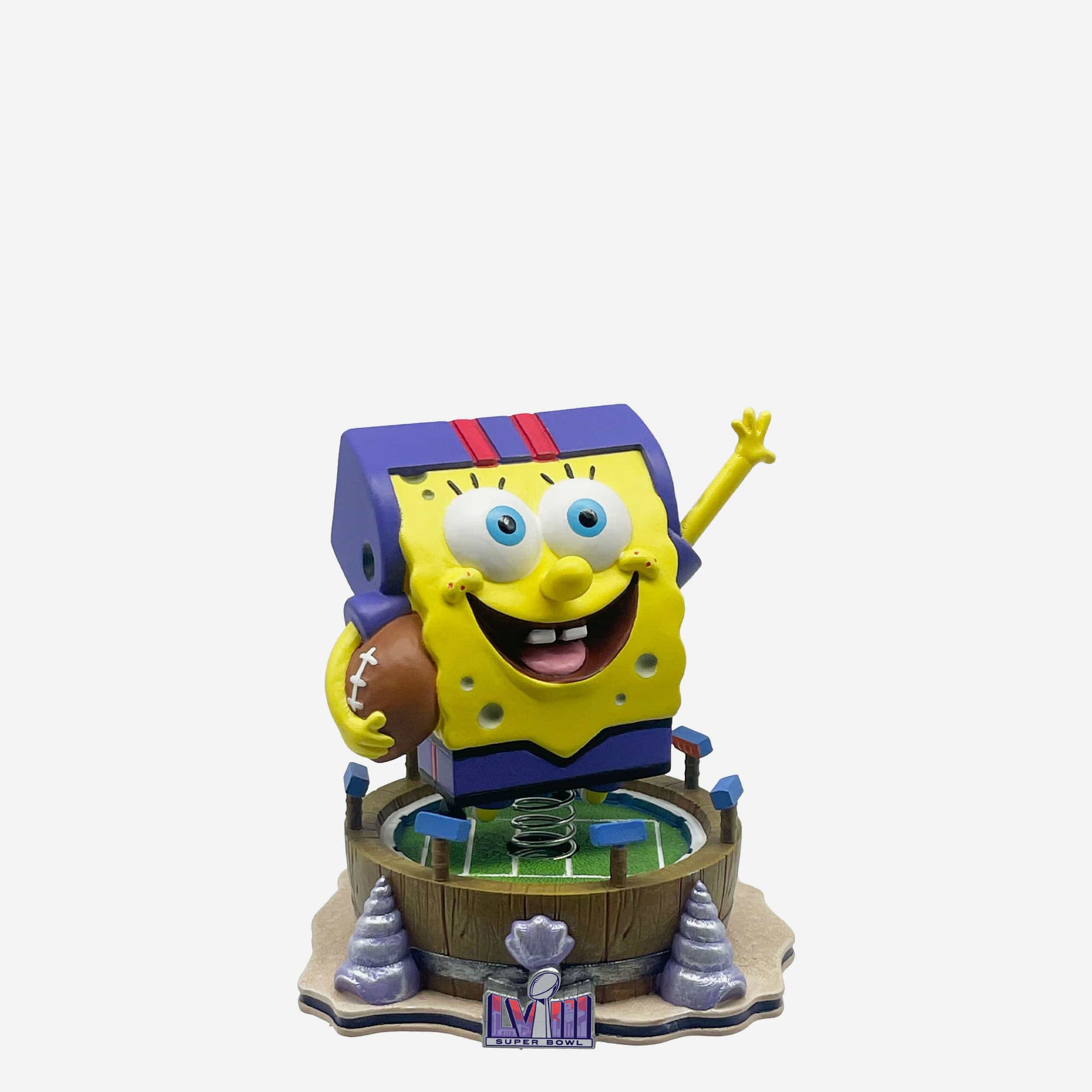 SpongeBob SquarePants Super Bowl LVIII Mini Bobblehead FOCO