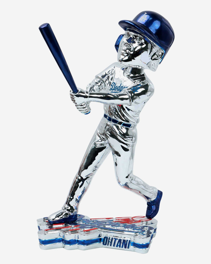 Shohei Ohtani Los Angeles Dodgers 12 in Electroplated Bobblehead FOCO - FOCO.com