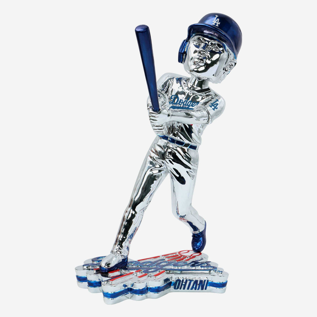 Shohei Ohtani Los Angeles Dodgers 12 in Electroplated Bobblehead FOCO - FOCO.com