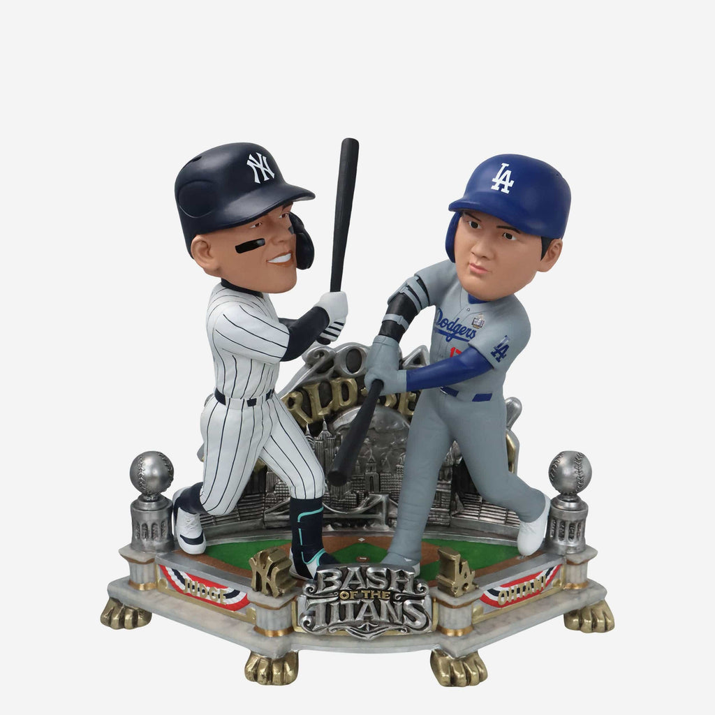Shohei Ohtani & Aaron Judge Los Angeles Dodgers & New York Yankees 2024 World Series 18 in Dual Battle Bobblehead FOCO - FOCO.com