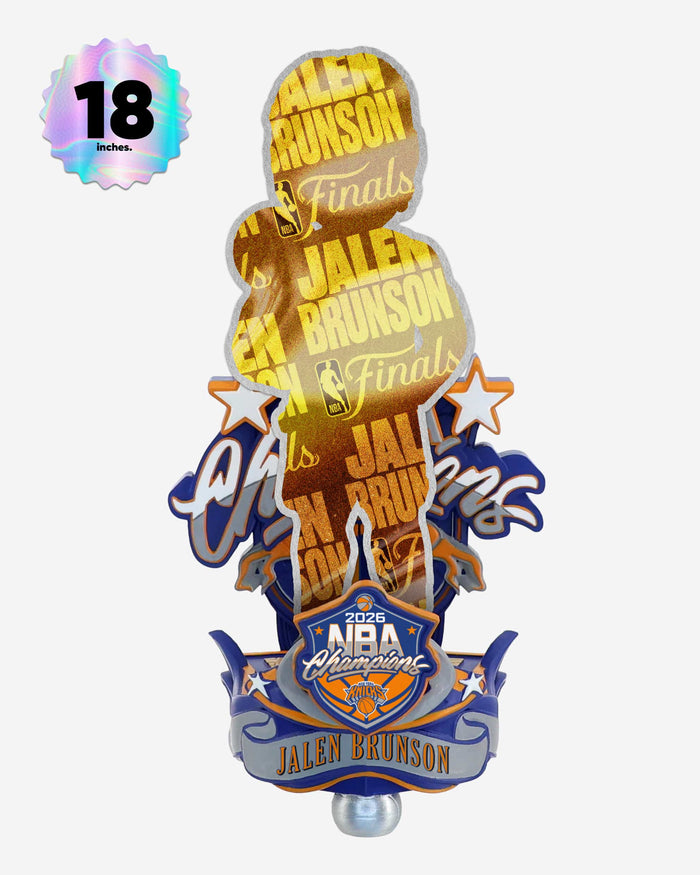 Jalen Brunson New York Knicks 2026 NBA Champions Celebration 18 in Bobblehead FOCO - FOCO.com