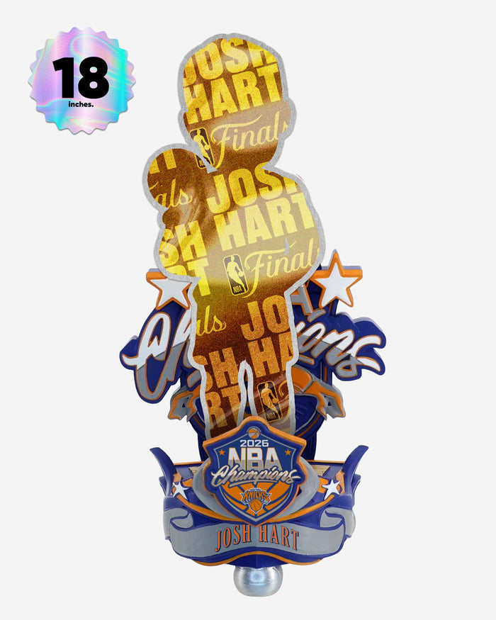 Josh Hart New York Knicks 2026 NBA Champions Celebration 18 in Bobblehead FOCO - FOCO.com