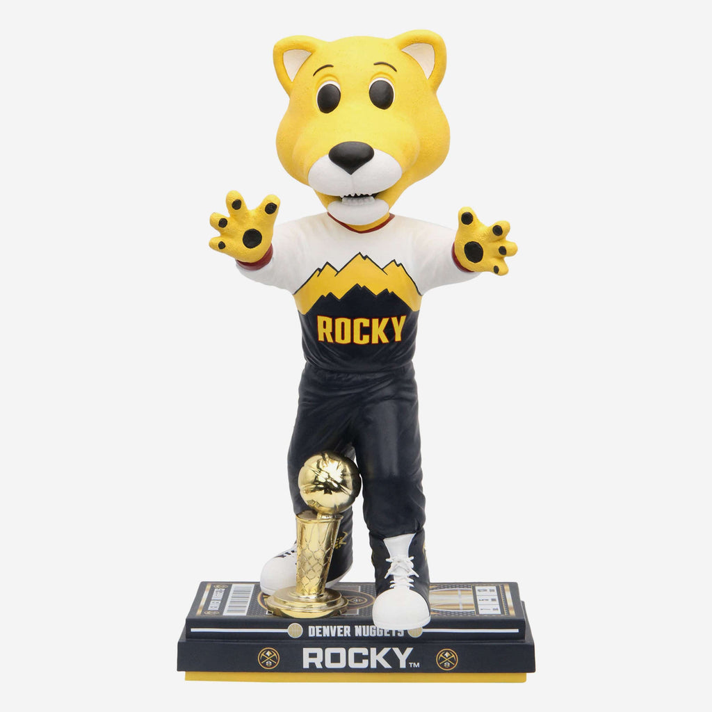 SuperMascot Rocky Denver Nuggets 2023 NBA Champions 18 in Mascot Bobblehead FOCO - FOCO.com