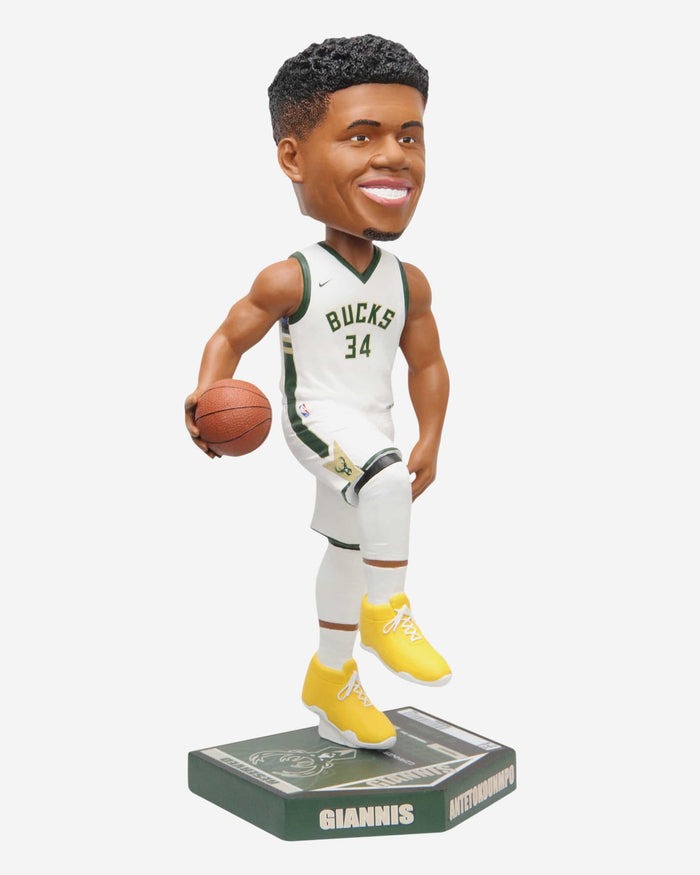 Giannis Antetokounmpo Milwaukee Bucks Big Ticket 18 in Bobblehead FOCO - FOCO.com