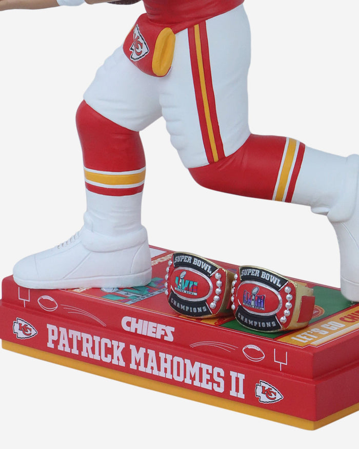Patrick Mahomes Kansas City Chiefs Super Bowl LVIII Champions 18 in Bobblehead FOCO - FOCO.com