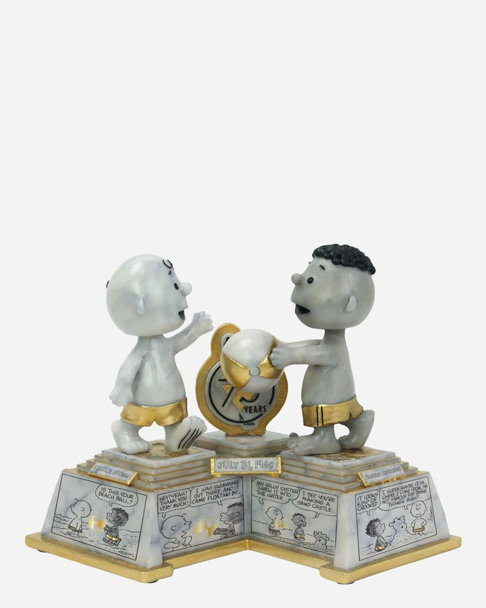 Charlie Brown & Franklin 75 Years Of Peanuts First Appearance Comic Strip Dual Bobblehead