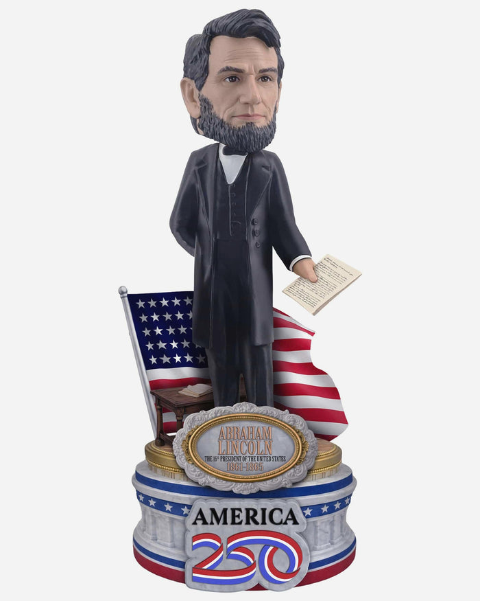 Abraham Lincoln America's 250th Anniversary Historical Figure Bobblehead FOCO - FOCO.com