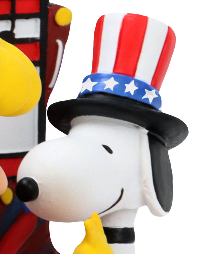 Snoopy & Schroeder Peanuts Independence Day National Anthem Sound Chip Mini Bobblehead Scene FOCO - FOCO.com