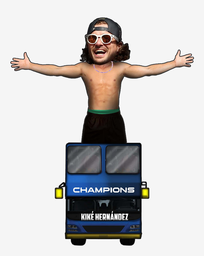 Kike Hernandez 2025 Champions Bus Bobblehead FOCO - FOCO.com