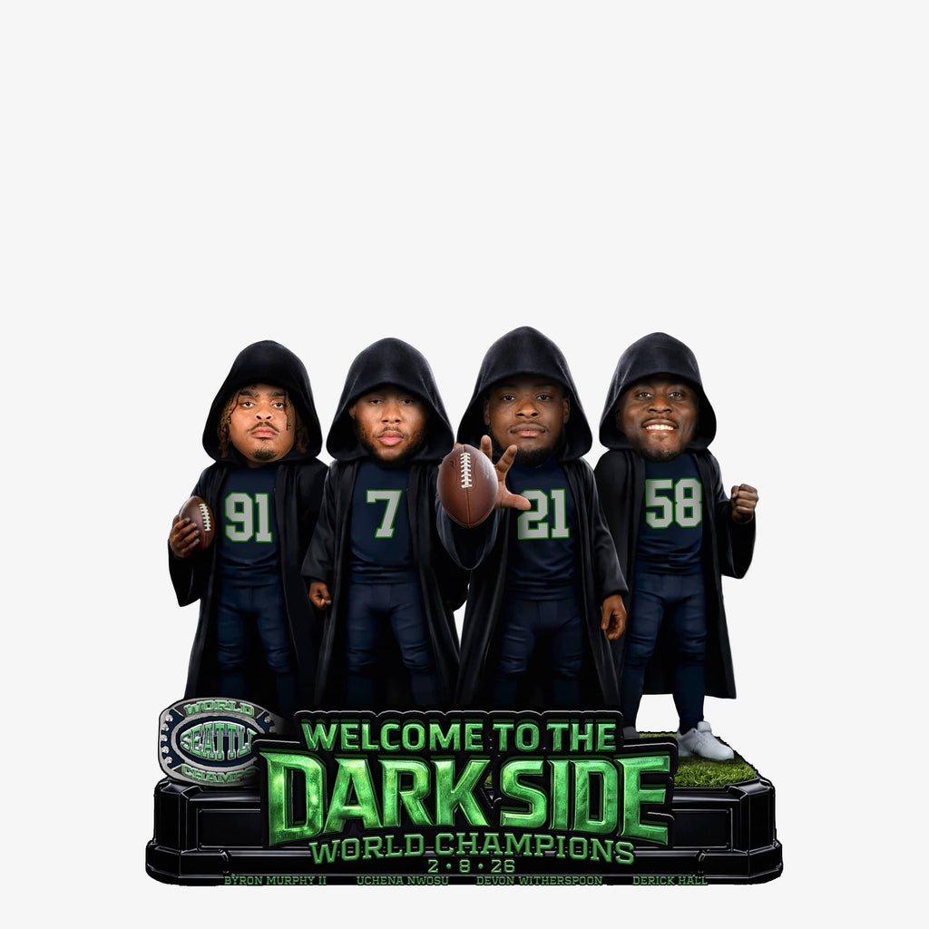 Seattle Seahawks Super Bowl LX Champions Dark Side Mini Bobblehead Scene