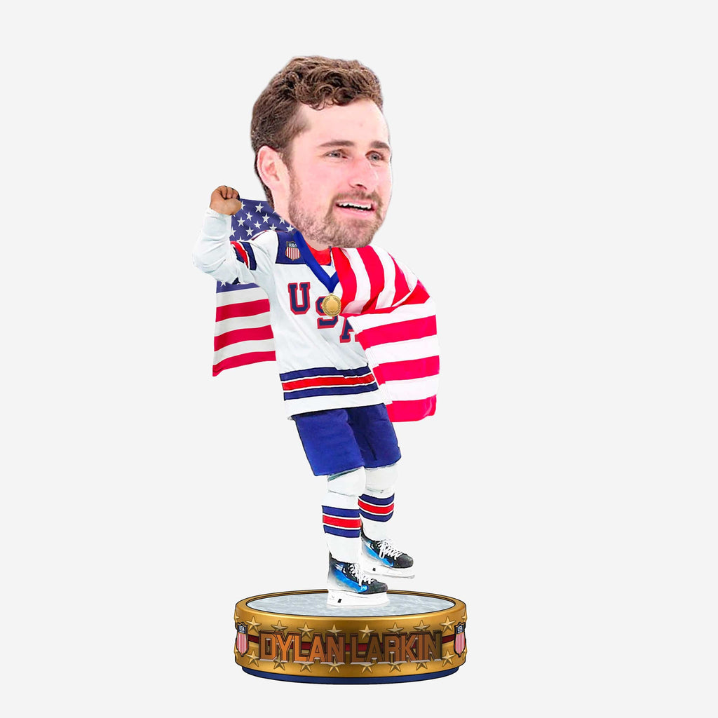 Dylan Larkin Team USA Men's Hockey American Flag Bobblehead FOCO - FOCO.com