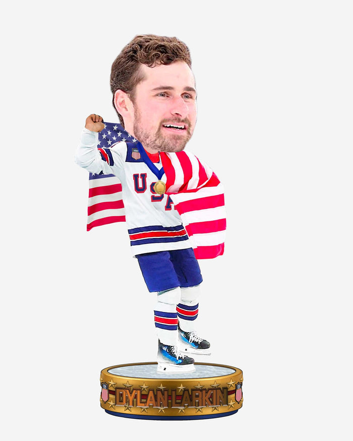 Dylan Larkin Team USA Men's Hockey American Flag Bobblehead FOCO - FOCO.com