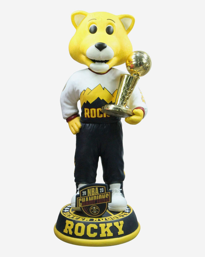 SuperMascot Rocky Denver Nuggets 2023 NBA Champions 3 Ft Mascot Bobblehead FOCO - FOCO.com