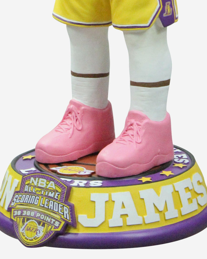 LeBron James Los Angeles Lakers NBA All Time Scoring Leader Celebration 3 Ft Bobblehead FOCO - FOCO.com