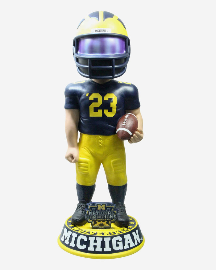 Michigan Wolverines 2023 Football National Champions 3 Ft Bobblehead FOCO - FOCO.com