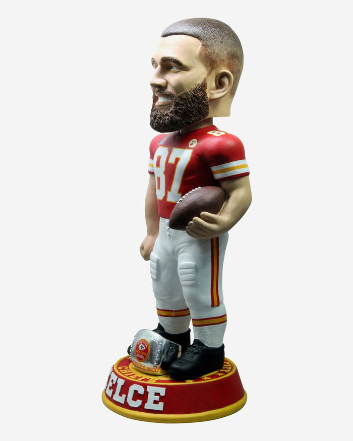 Travis Kelce Kansas City Chiefs Super Bowl LVIII Champions 3 Ft Bobblehead FOCO - FOCO.com