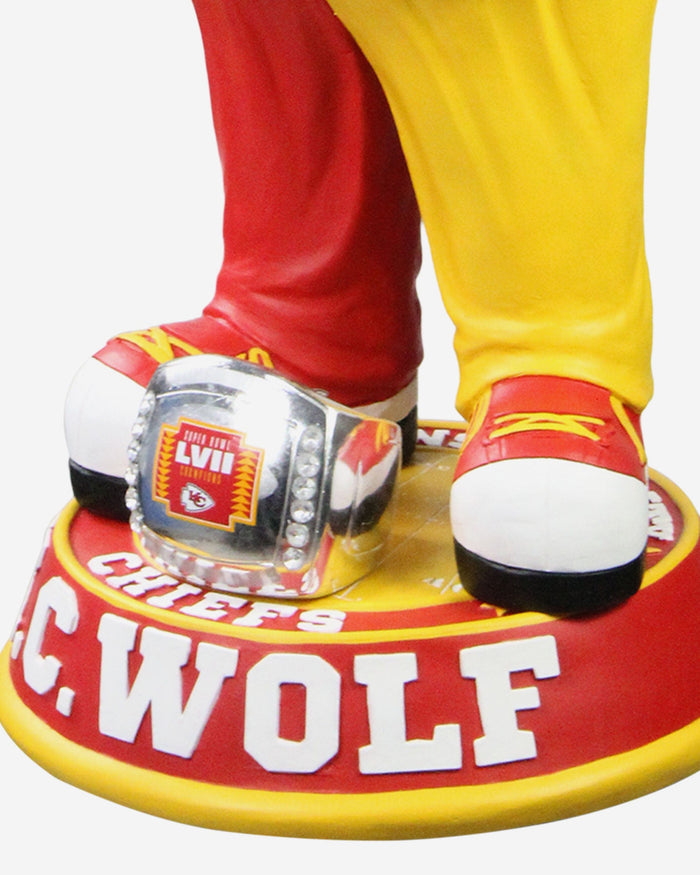 KC Wolf Kansas City Chiefs Super Bowl LVII Champions 3 Ft Mascot Bobblehead FOCO - FOCO.com