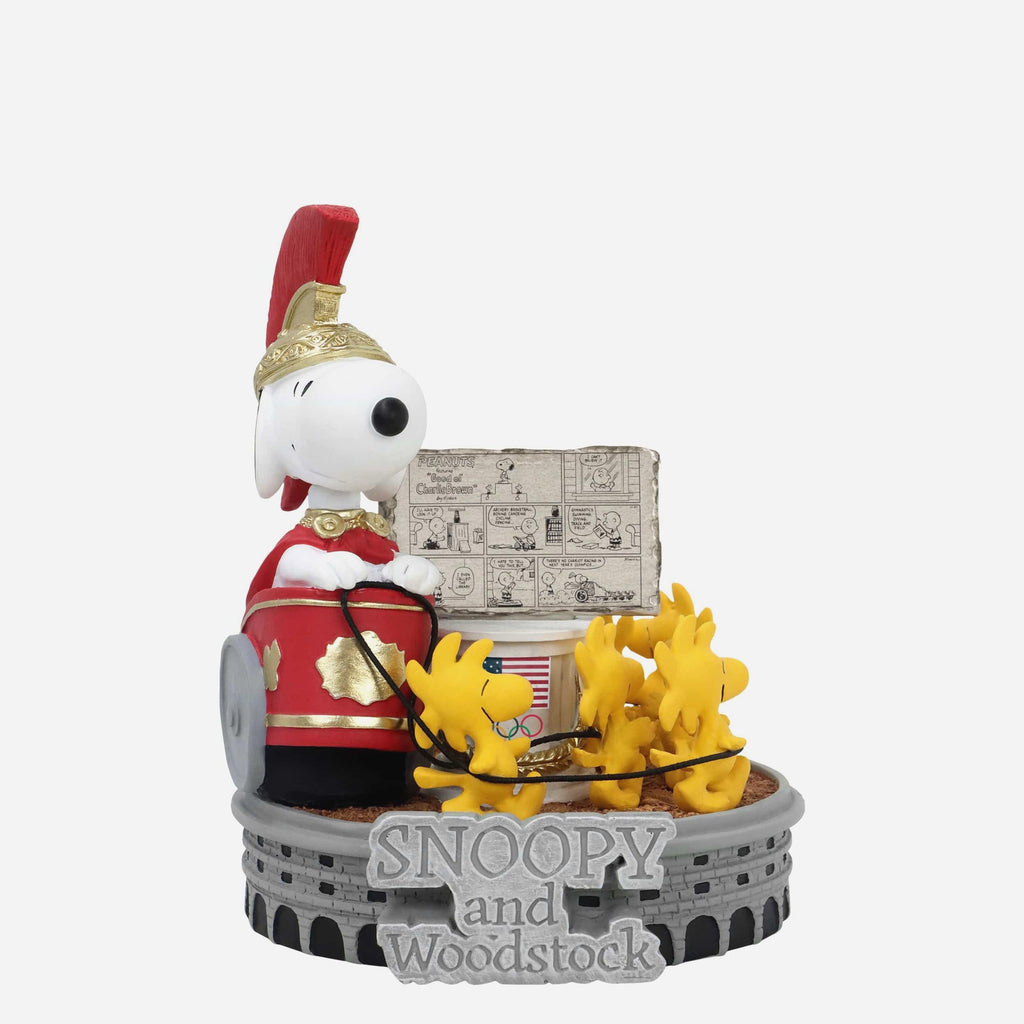 Snoopy & Woodstock Peanuts Chariot Racing Comic Strip Bobblehead FOCO - FOCO.com