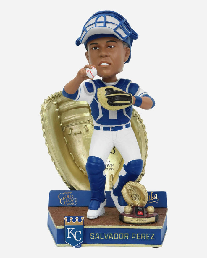 Salvador Perez Kansas City Royals 2013 Gold Glove Bobblehead FOCO - FOCO.com