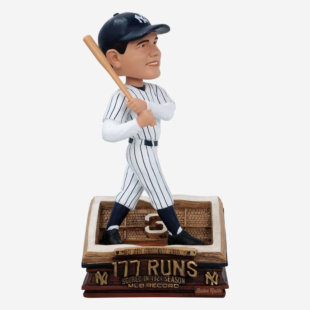 Babe Ruth New York Yankees Modern Era Single-Season Runs Record Book Bobblehead FOCO - FOCO.com