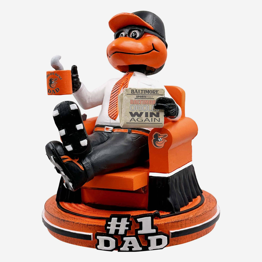 The Oriole Bird Baltimore Orioles No 1 Dad Mascot Bobblehead FOCO - FOCO.com