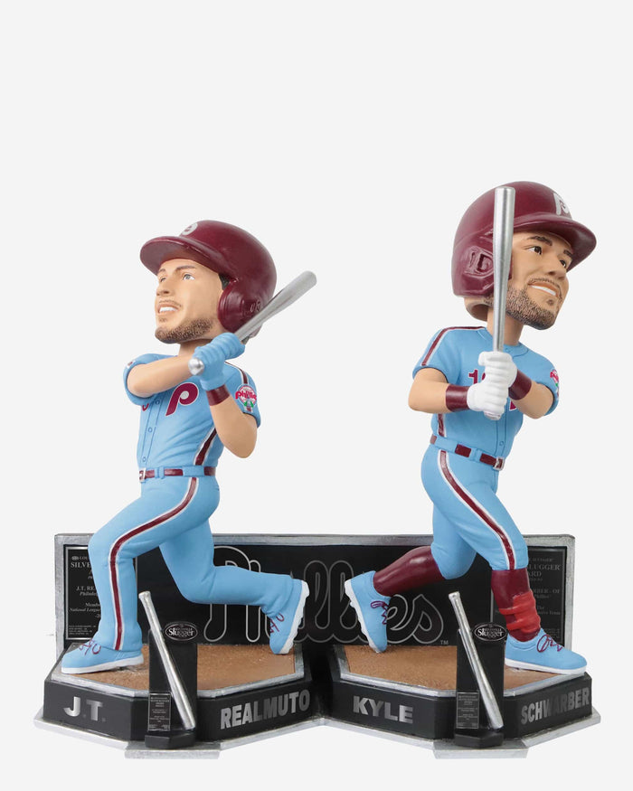 JT Realmuto & Kyle Schwarber Philadelphia Phillies 2022 Silver Slugger Dual Bobblehead FOCO - FOCO.com