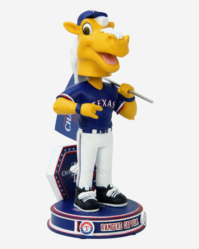 Rangers Captain Texas Rangers 2023 ALCS Champion Mascot Bobblehead FOCO