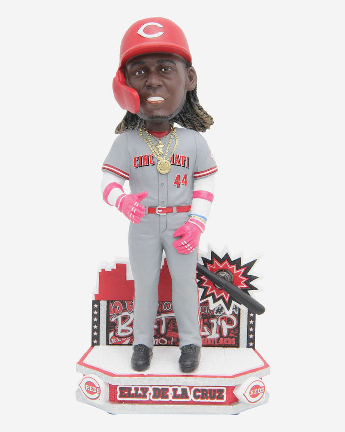 Elly De La Cruz Cincinnati Reds Bat Flip Bobblehead FOCO - FOCO.com