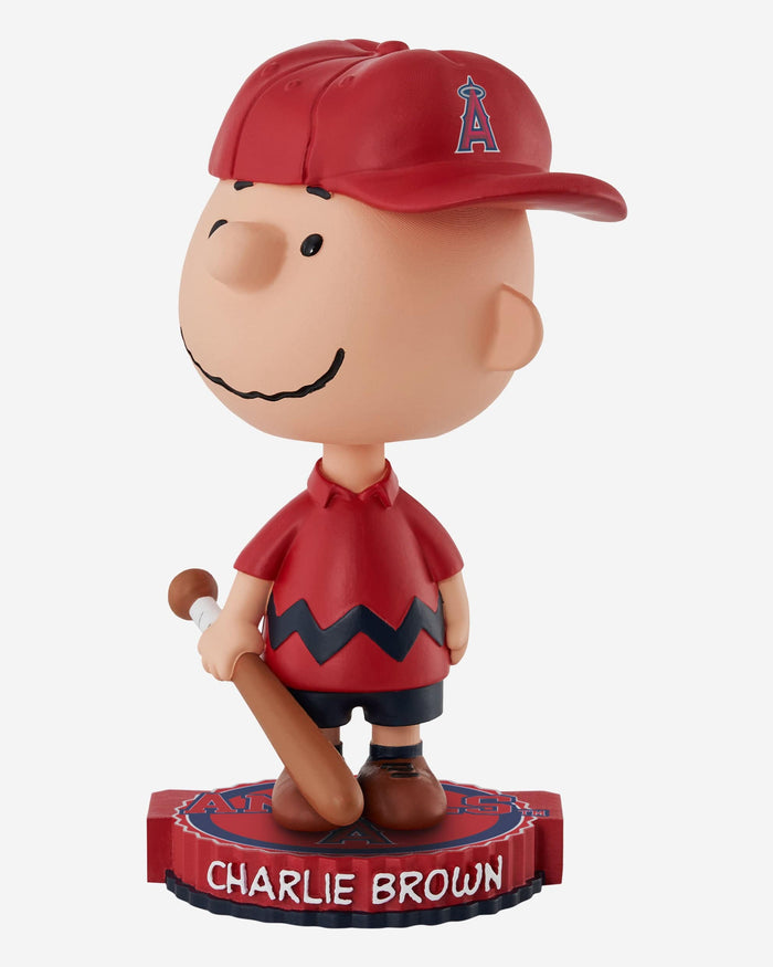 Los Angeles Angels Charlie Brown Peanuts Bighead Bobblehead FOCO - FOCO.com