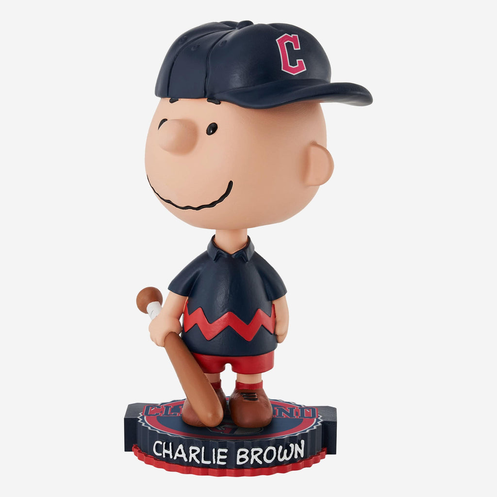 Cleveland Guardians Charlie Brown Peanuts Bighead Bobblehead FOCO - FOCO.com