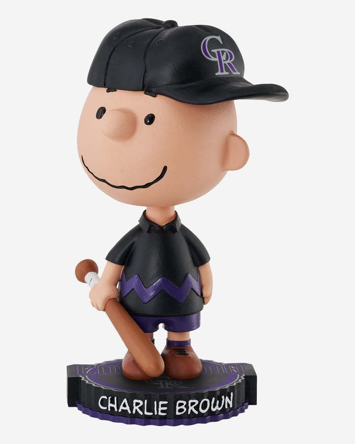 Colorado Rockies Charlie Brown Peanuts Bighead Bobblehead FOCO - FOCO.com