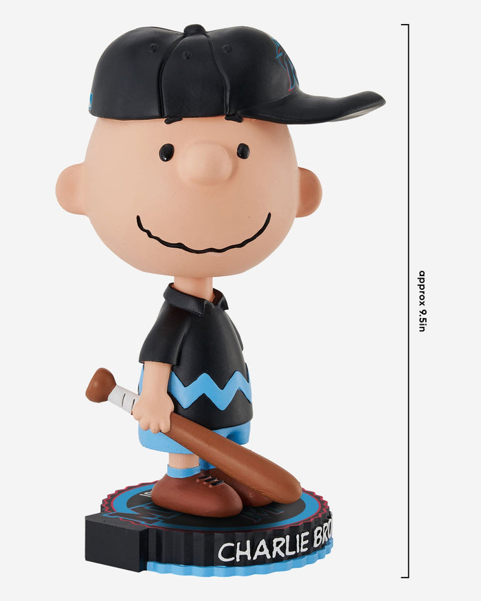 Miami Marlins Charlie Brown Peanuts Bighead Bobblehead FOCO - FOCO.com
