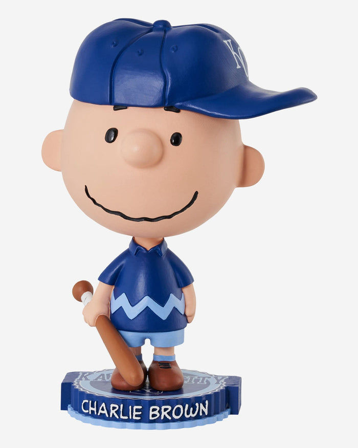 Kansas City Royals Charlie Brown Peanuts Bighead Bobblehead FOCO - FOCO.com