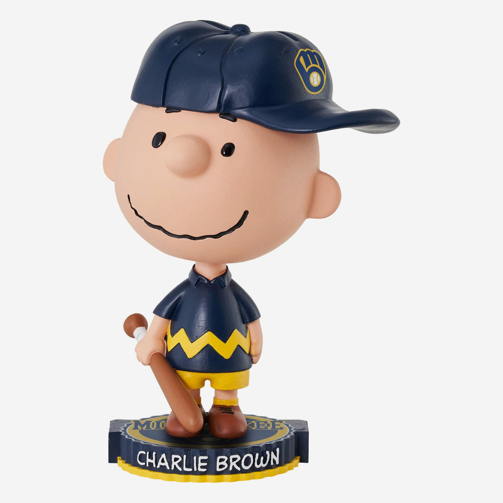 Milwaukee Brewers Charlie Brown Peanuts Bighead Bobblehead FOCO - FOCO.com