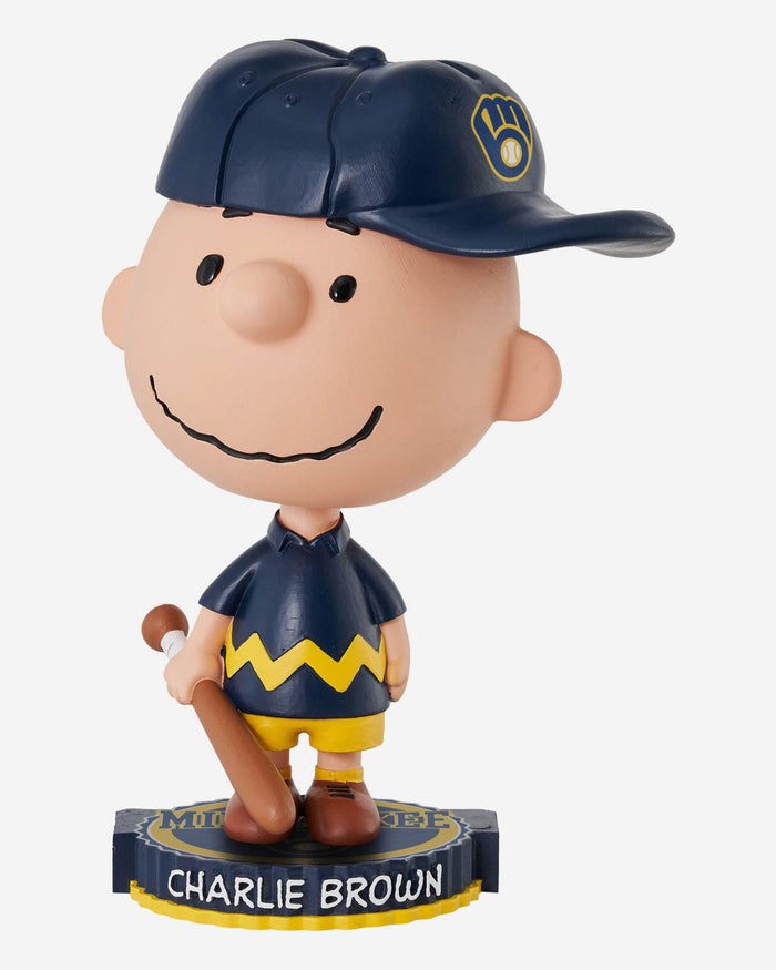 Milwaukee Brewers Charlie Brown Peanuts Bighead Bobblehead FOCO - FOCO.com