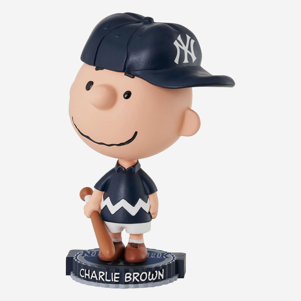 New York Yankees Charlie Brown Peanuts Bighead Bobblehead FOCO - FOCO.com