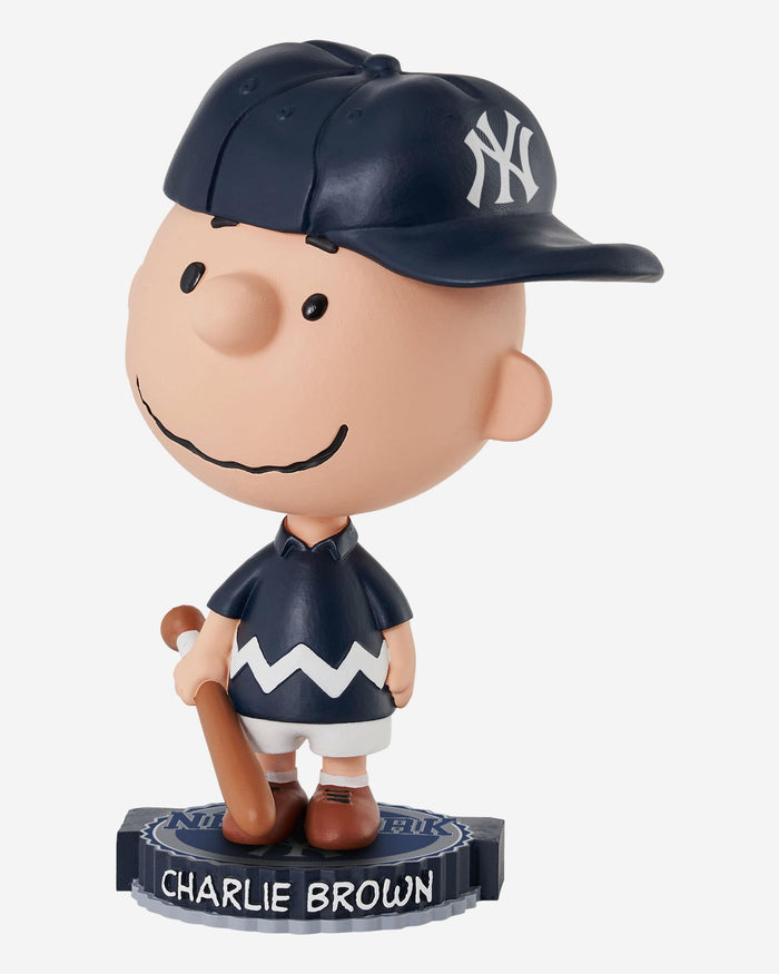 New York Yankees Charlie Brown Peanuts Bighead Bobblehead FOCO - FOCO.com