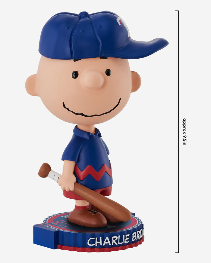 Texas Rangers Charlie Brown Peanuts Bighead Bobblehead FOCO - FOCO.com