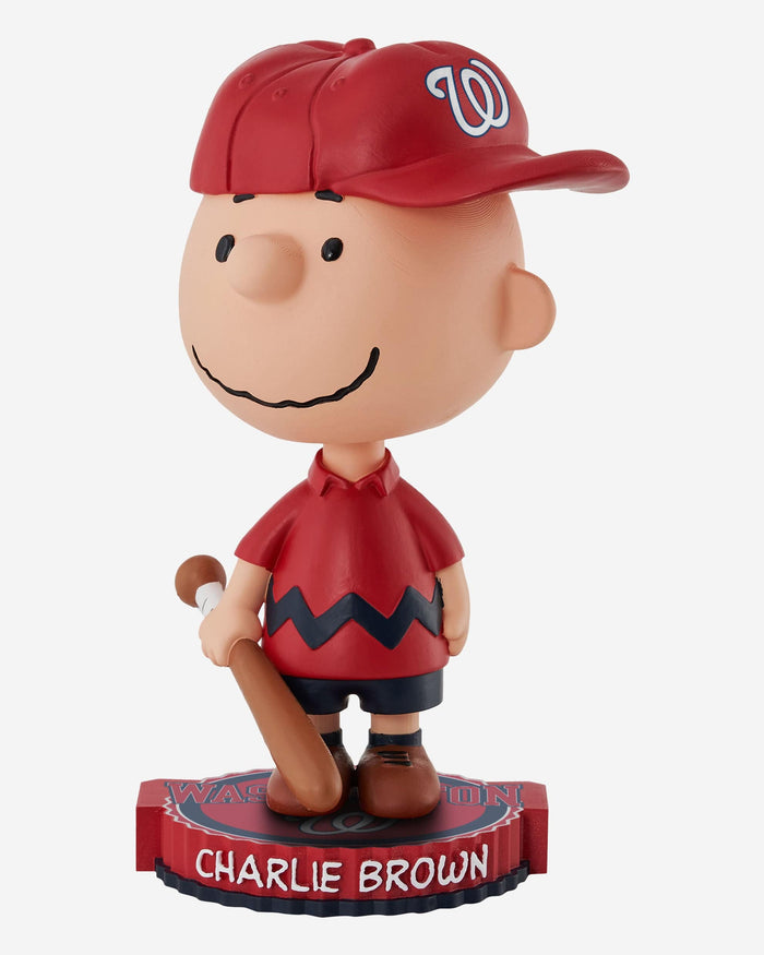 Washington Nationals Charlie Brown Peanuts Bighead Bobblehead FOCO - FOCO.com