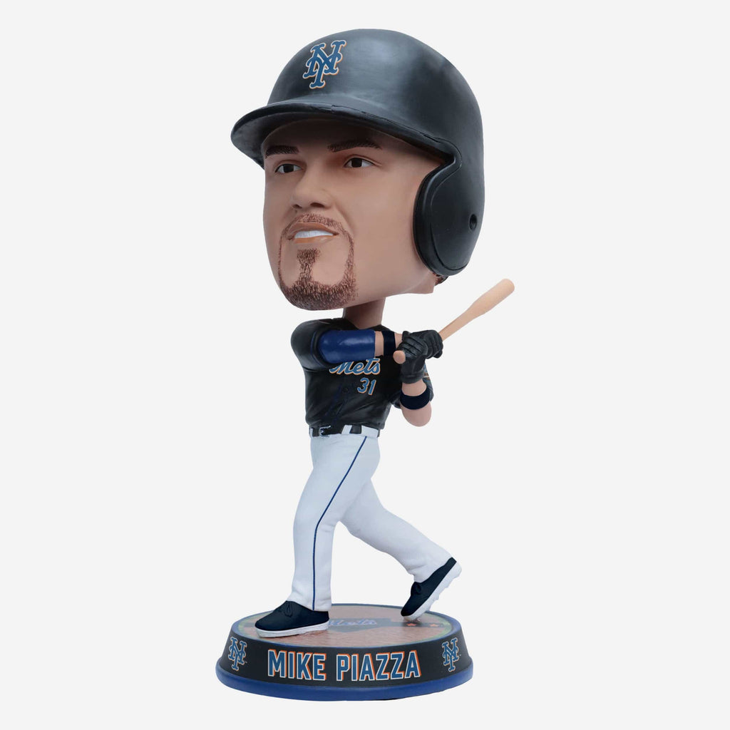 Mike Piazza New York Mets Black Jersey Field Stripe Bighead Bobblehead FOCO - FOCO.com