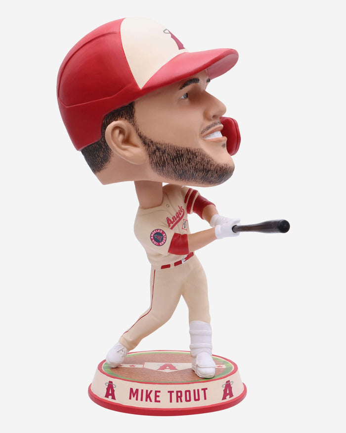 Mike Trout Los Angeles Angels 2023 City Connect Field Stripe Bighead Bobblehead Officially Licensed by MLB