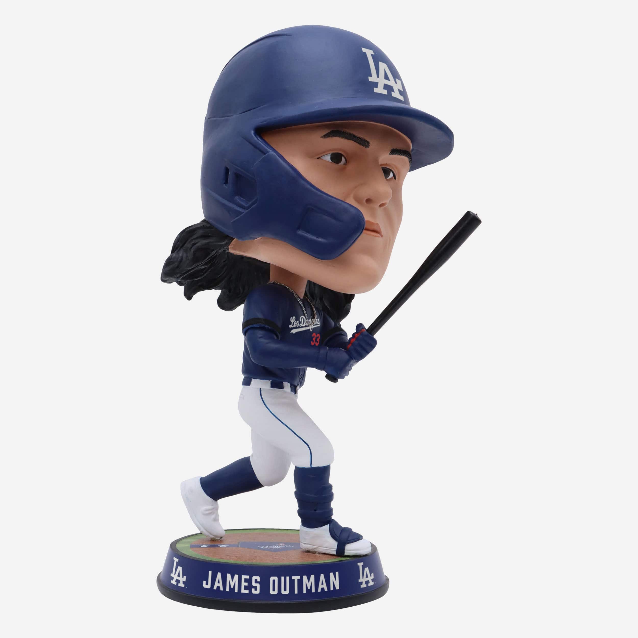 James Outman Los Angeles Dodgers 2023 City Connect Field Stripe Bighea FOCO