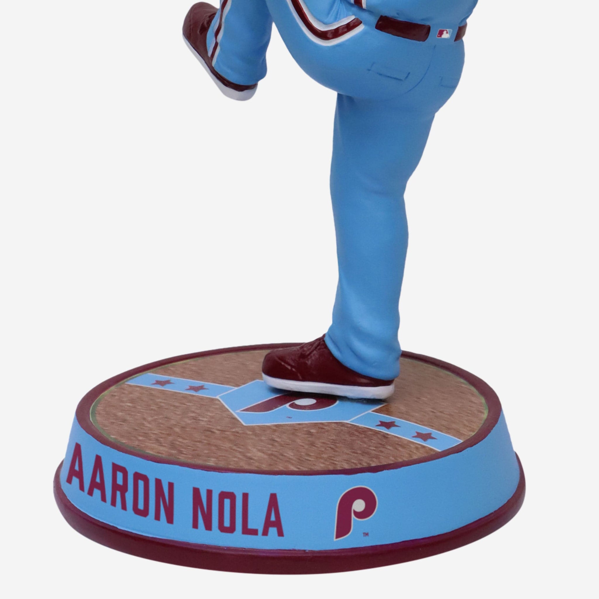 Aaron Nola Philadelphia Phillies Powder Blue Uniform Field Stripe Bighead Bobblehead Officially Licensed by MLB