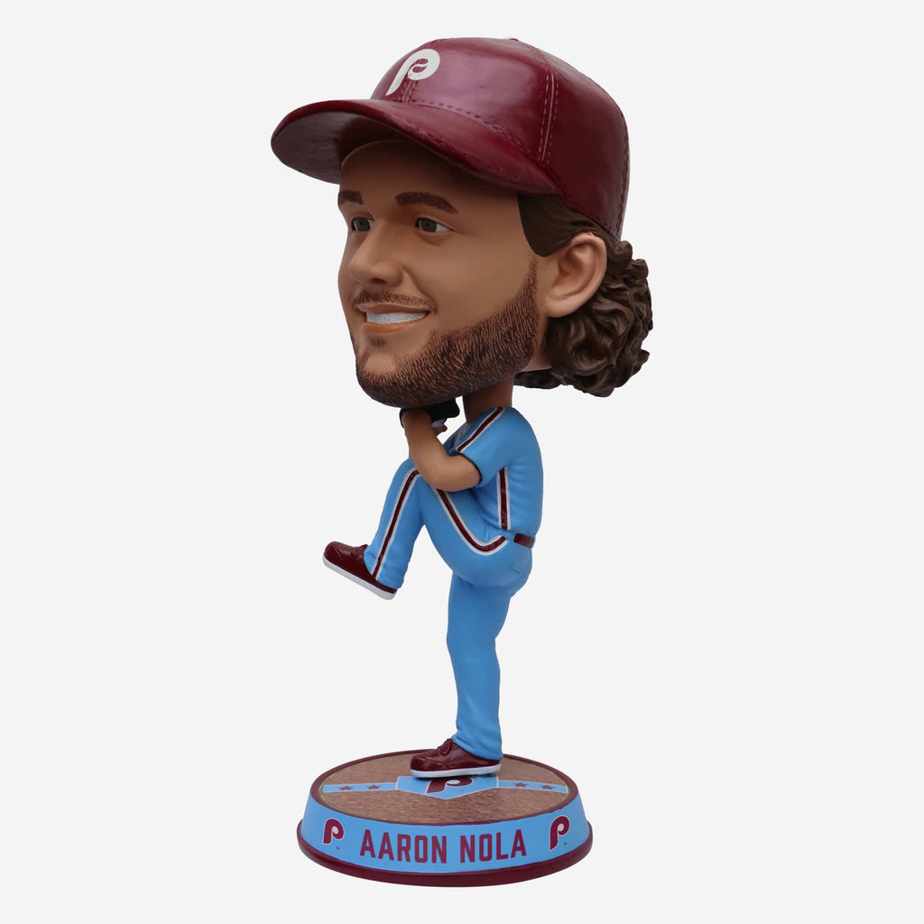 Aaron Nola Philadelphia Phillies Powder Blue Uniform Field Stripe Bighead Bobblehead FOCO - FOCO.com