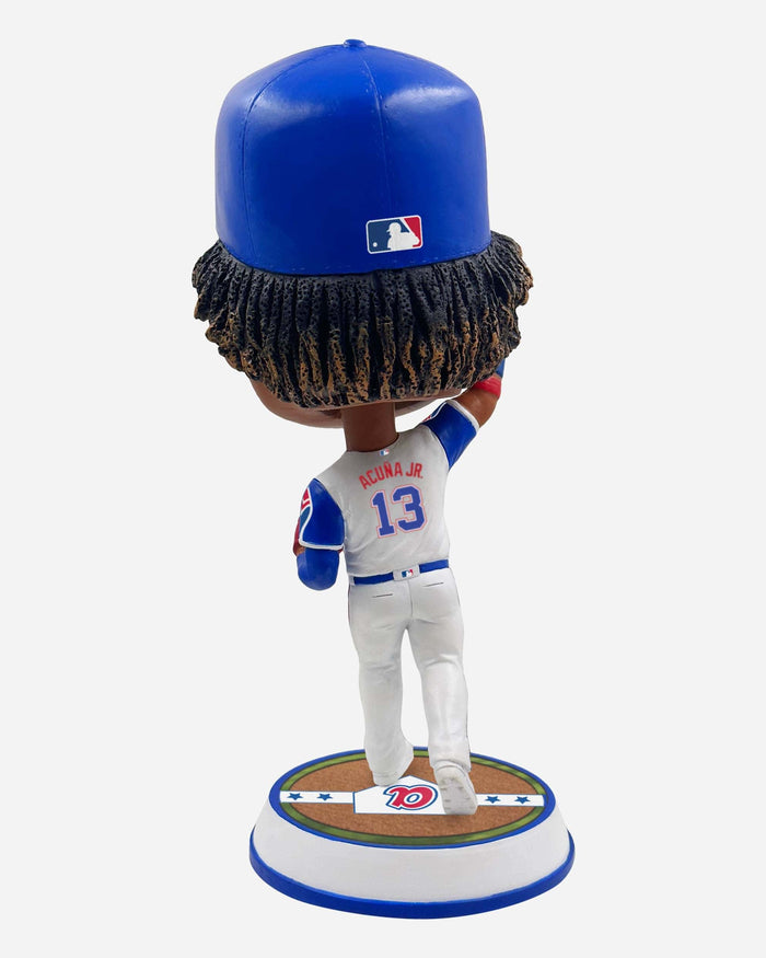 Ronald Acuna Jr Atlanta Braves Retro Jersey Field Stripe Bighead Bobblehead FOCO - FOCO.com