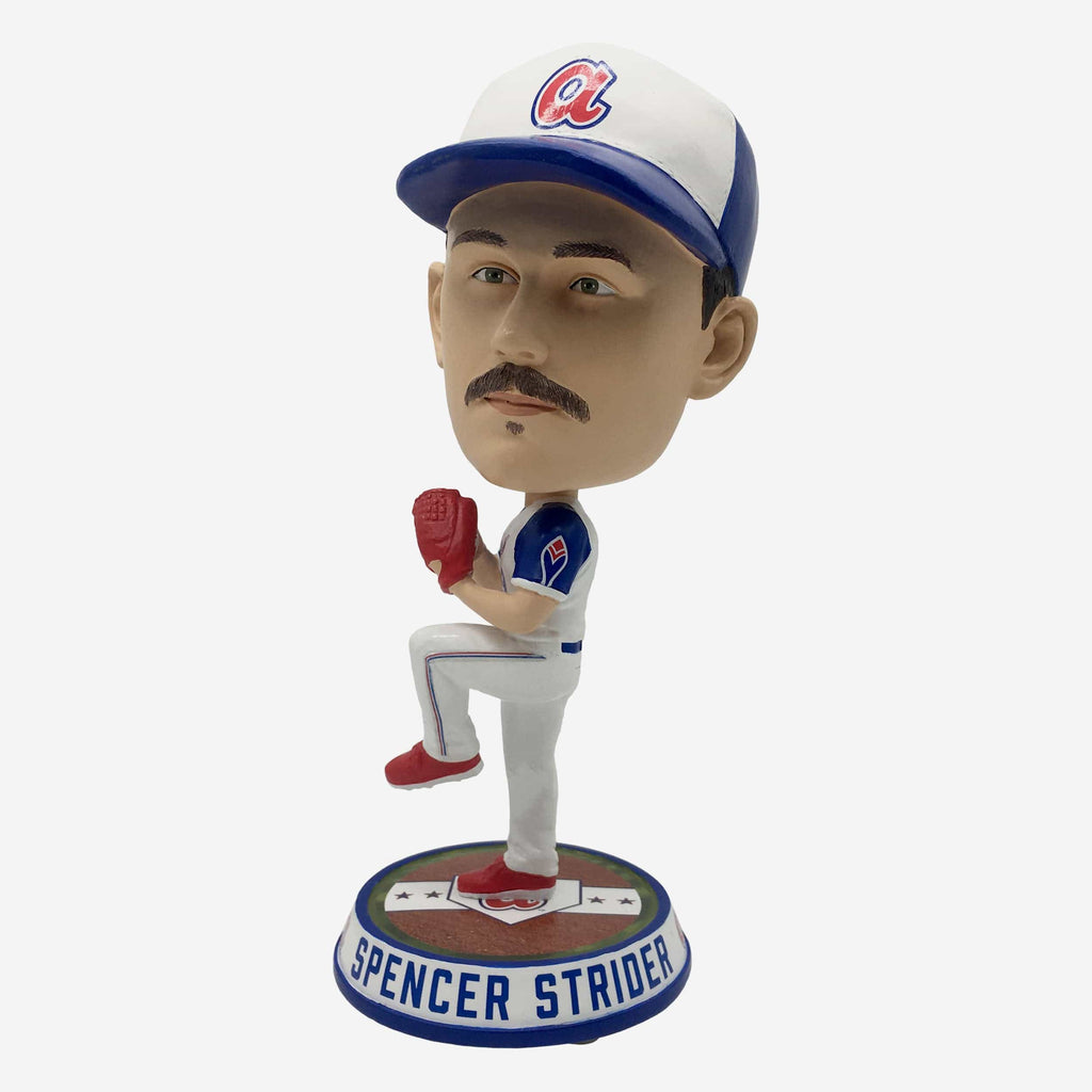 Spencer Strider Atlanta Braves Retro Jersey Field Stripe Bighead Bobblehead FOCO - FOCO.com