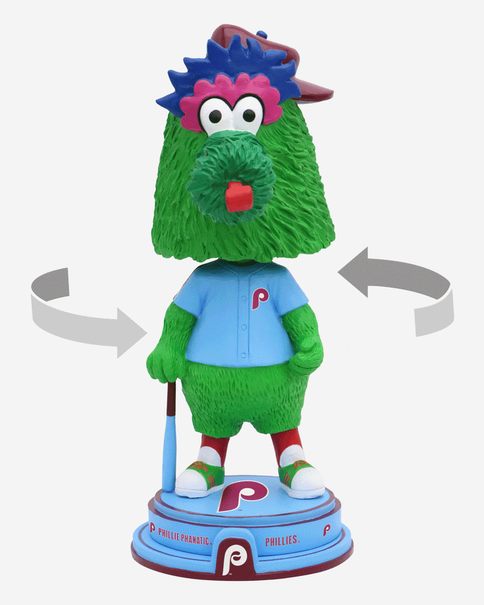 Phillie Phanatic Philadelphia Phillies Powder Blue Uniform Mascot Spinner Bighead Bobblehead FOCO - FOCO.com