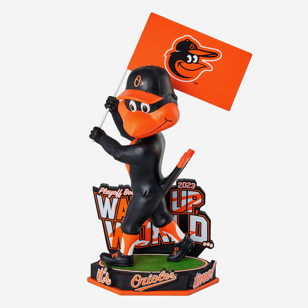 The Oriole Bird Baltimore Orioles Playoff Berth Mascot Bobblehead FOCO - FOCO.com